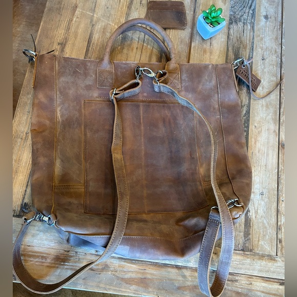 NEW! Fringe Hill Custom-Made Oversized Convertible Backpack Tote (XL) - Picture 3 of 11